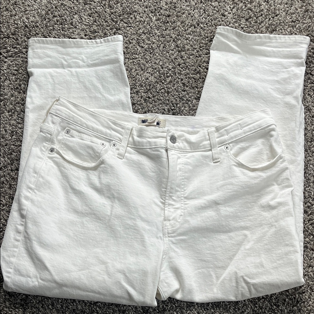 Madewell White High-Rise Jeans